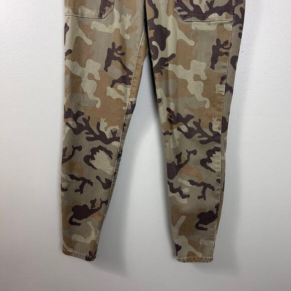 Sanctuary Palmer Cigarette Chino Pant in Mineral Camo Green Camouflage size 28 - Picture 3 of 7